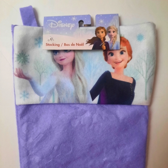 New Frozen Mickey Minnie Christmas Stocking Disney Felt Embossed Snowflake 16" - Picture 3 of 8